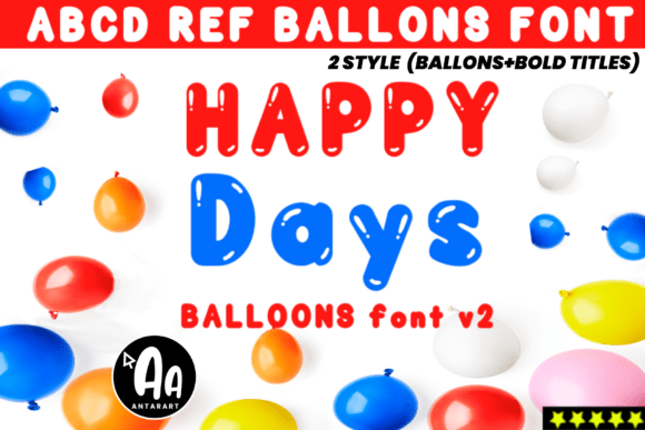Abcd Ref Balloons Typeface Review for Crafters