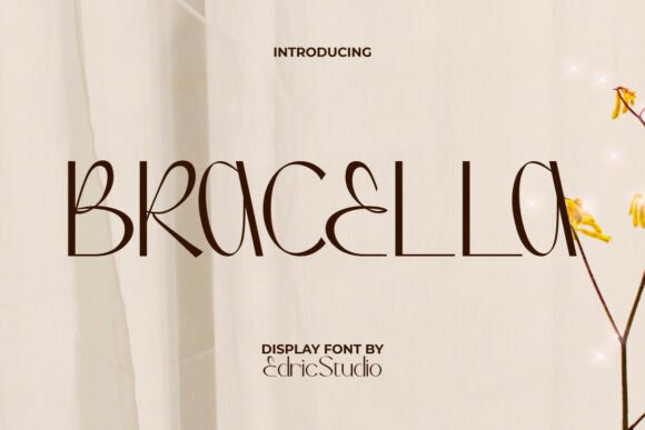 Bracella: A Modern Display Typeface for Sophisticated Branding