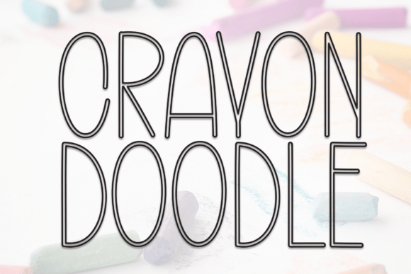 Crayon Doodle: The Perfect Casual Display Font for Handmade Brands