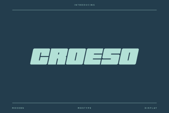 Croeso: The Modern Display Font for Bold Brand Headlines