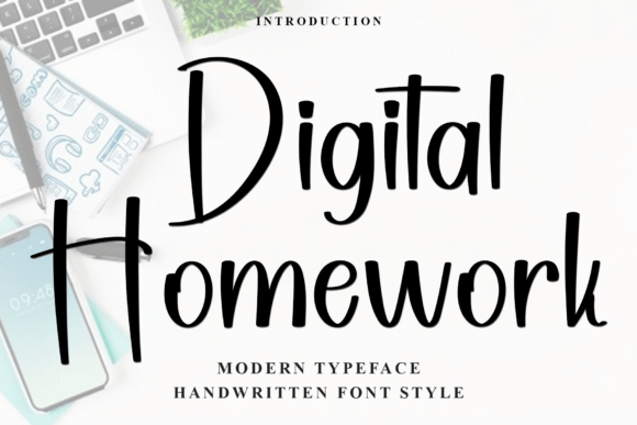 Digital Homework: A Festive Display Font for Holiday Web Design