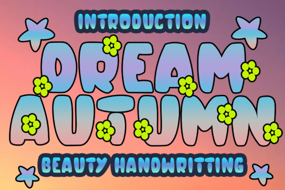Dream Autumn: A Retro Display Font for Handmade Branding