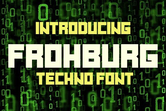 Frohburg: The Bold Techno Typeface for Futuristic Brand Identity