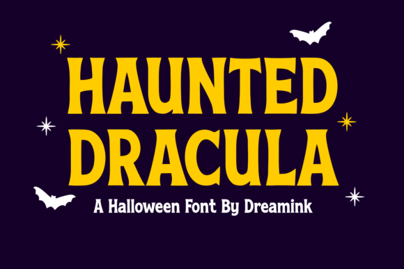 Haunted Dracula Typeface: A Bold Halloween Display Font for Eerie Branding