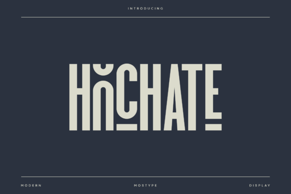 Hochate: The Elegant Display Font for Modern Brand Identity