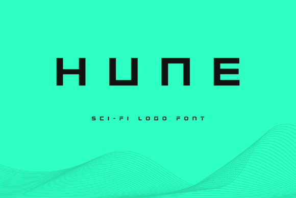 Hune: The Bold Sci-Fi Display Font for Futuristic Craft Projects