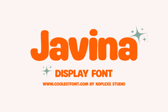 Javina: A Bold Display Font for Retro Editorial Design