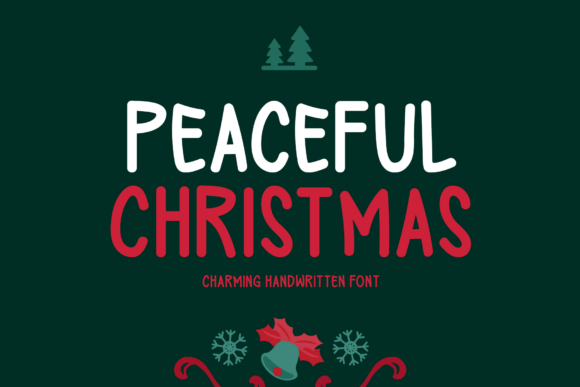 Peaceful Christmas Typeface for Cozy Holiday Branding