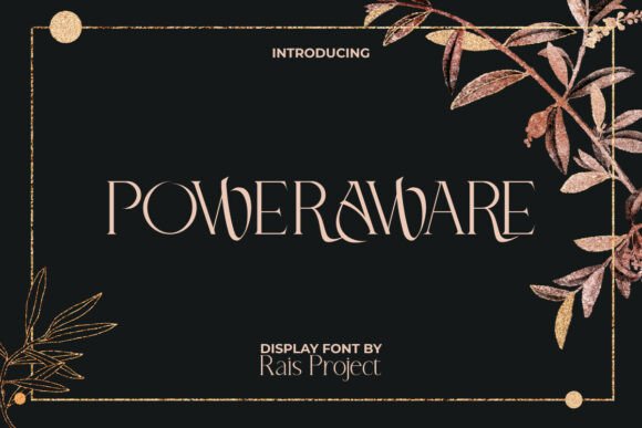 Power Aware Display Font for Luxury Branding