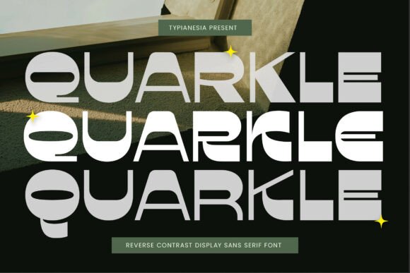 Quarkle: A Retro Display Font for Bold Product Branding