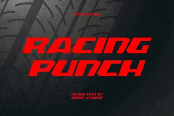 Racing Punch Typeface for High-Impact Digital Design