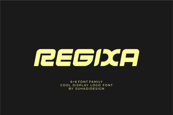 Regixa Normal: A Bold Display Typeface for Futuristic Branding