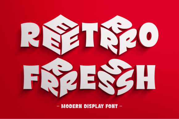 Retro Fresh: The Bold Display Font for Retro Futurism Crafters