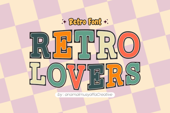 Retrolovers Regular: The Vintage Display Font for Boutique Branding