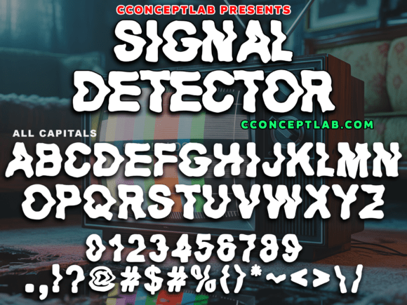 Signal Detector Typeface: Bold Stencil Design for Tactical Branding