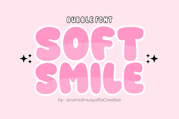 Soft Smile Display Font for Playful Digital Branding