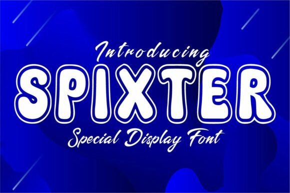 Spixter Font: The Playful Display Typeface for Joyful Branding