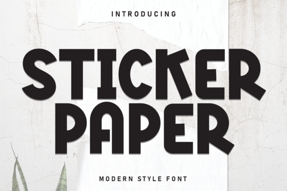 Sticker Paper Typeface for Playful Web Design