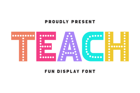 Teach Typeface Review: A Vibrant Display Font for Playful Branding
