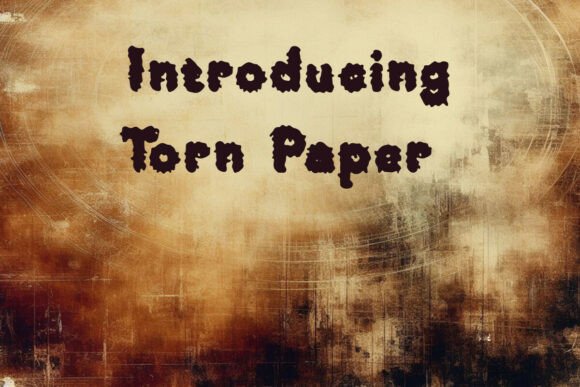 Torn Paper: A Modern Display Font for Editorial Branding
