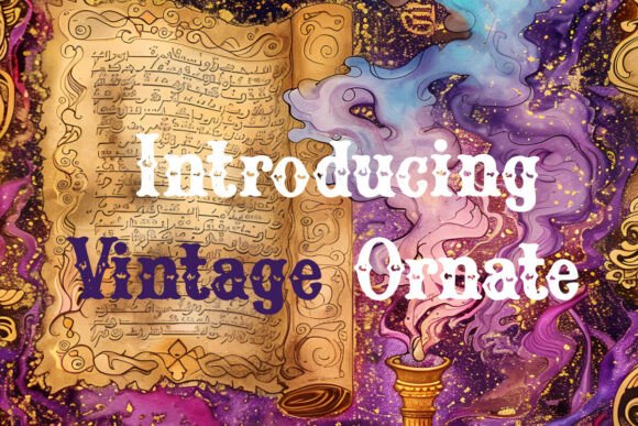 Vintage Ornate Typeface for Elegant Brand Identity