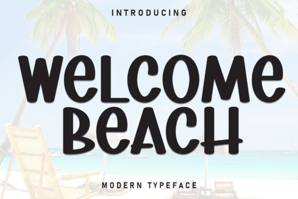 Welcome Beach: The Modern Display Font for Summer Craft Projects