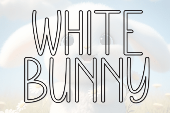 White Bunny: A Whimsical Handwritten Display Font for Digital Branding