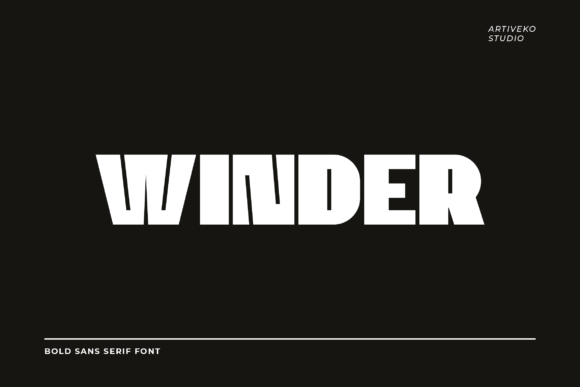 Winder: A Powerful Sans Display Font for Bold Editorial Design